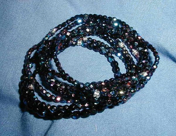 3mm Facet Glass Bracelet